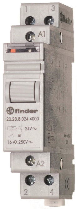Finder Stromstossschalter                20.23.8.230.4000 1S 1O 16A 230VAC