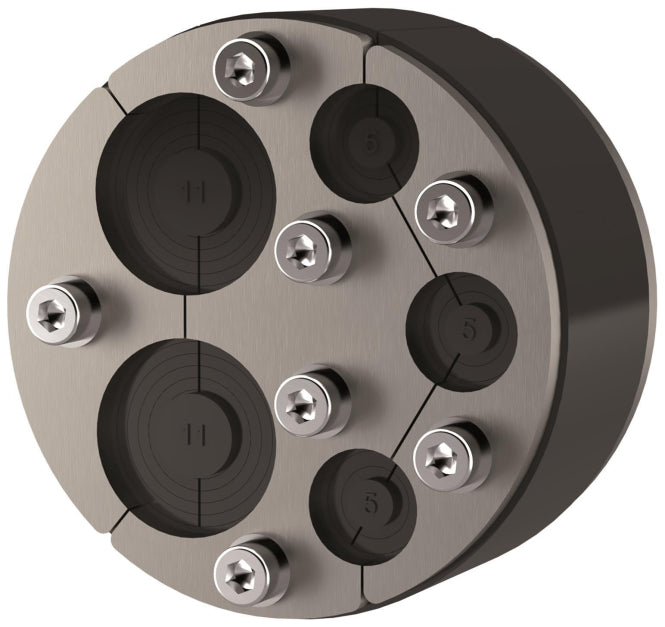 HAUF Ringraumdichtung für 5 Kabel            HRD 100-SG-2/8-30- 3/4-16,5