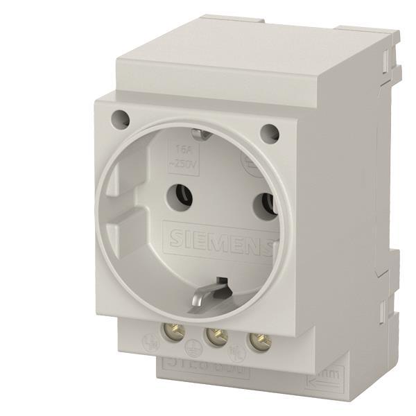 Siemens Schuko-Steckdose 16A     5TE6800 n.DIN VDE0620 f.Verteilereinbau