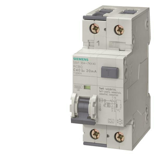 Siemens FI-LS Schalter      5SU13546KK16     B 2x16A-0,03A 10kA