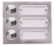 GRO AP Kontaktplatte               55533    ETA 503 GA 3fach Aluminium silber