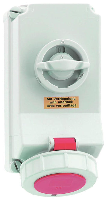 BALS Wandsteckdose TE ABS-VER 32A  16050 4p 380V bis 440V 3h IP67 16050