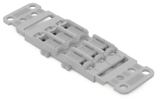 WAGO 221-2503 Befestigungsadapter mit    Zugentlastung, 3-fach