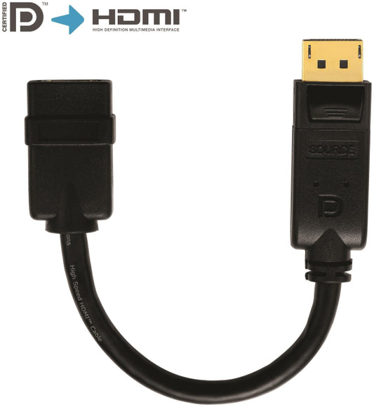 PureLink Adapter PureInstall 0,1m  PI155 DP-Stecker/HDMI-Buchse,SLS,WUXGA