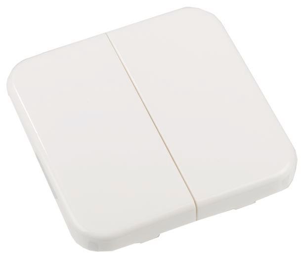 ELDAT 2 Tasten Ein/Aus  RTS33-ACC-01-07P elfenbeinweiss f.Wandtaster RTS33