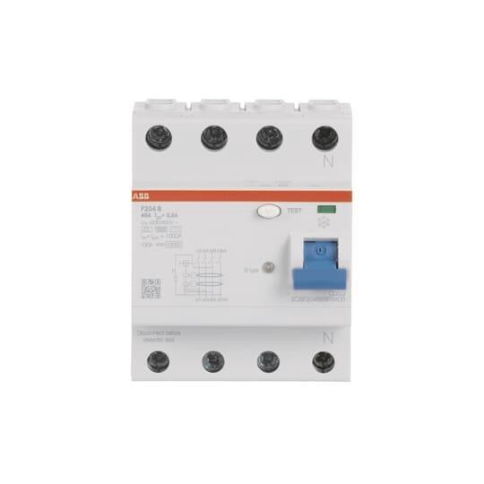 ABB FI-Schutzschalter Typ B F204B-40/0,3 4P 40A 300mA    Allstromsensitiv