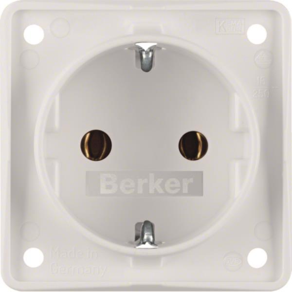 BER B.Mobil Schuko Kombi mit  0947782502    Steckklemmen polarweiss matt