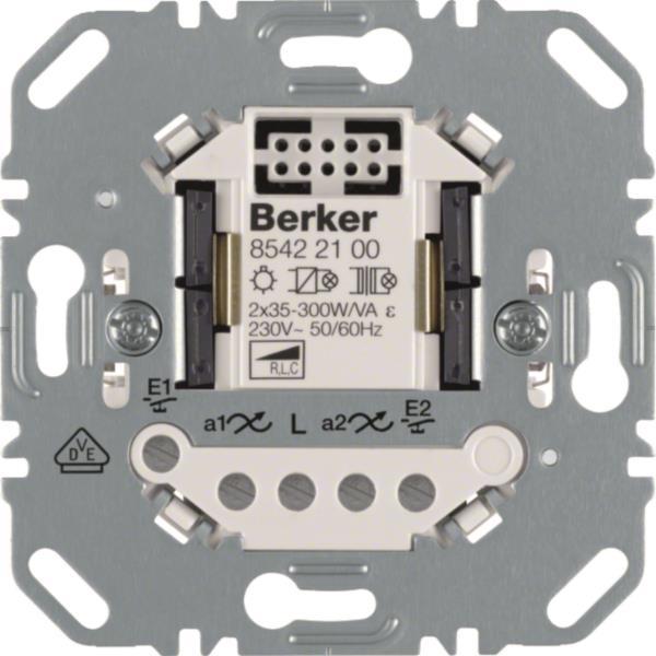 Berker Universal Tastdimmer     85422100 2fach (auch für LED 12-54 Watt je Kanal)