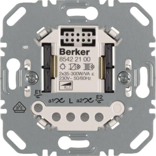 Berker Universal Tastdimmer     85422100 2fach (auch für LED 12-54 Watt je Kanal)