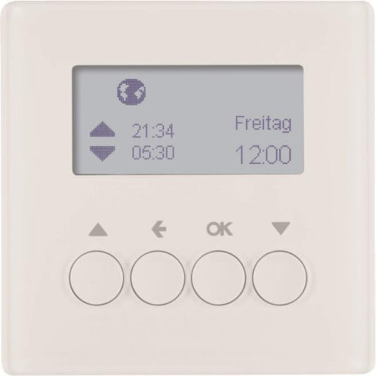 Berker Jalousie-Schaltuhr Q.1/Q 85741129 3 polarweiß,samt