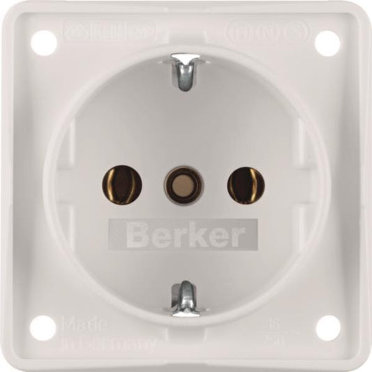 BER B.Mobil Schuko Kombi      0941852502    mit Schraubklemmen polarweiss matt