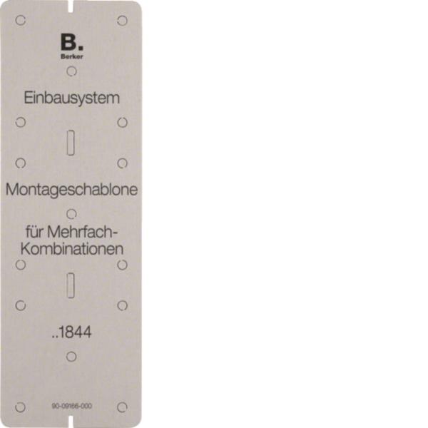 BER B.Mobil Montageschablone      091844    grau (Karton)