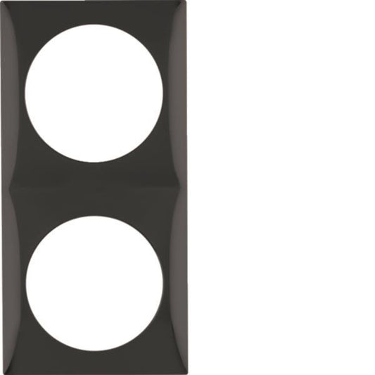 BER Rahmen 2fach Integro Flow 0918262510 schwarz glänzend