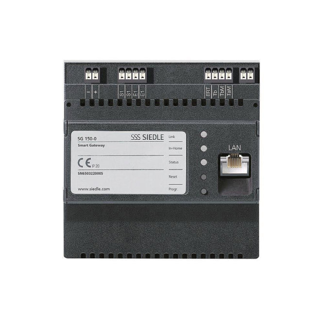 Siedle Smart Gateway Schnitt-   SG 150-0 stelle In-Home-Bus und IP-Netzw.