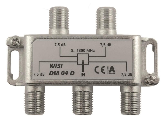 WISI Verteiler 4-fach              DM04D     5-1300MHz 7,5dB Klasse A (+10dB)
