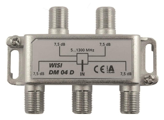 WISI Verteiler 4-fach              DM04D     5-1300MHz 7,5dB Klasse A (+10dB)