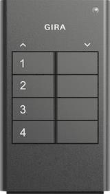 GIRA 535410 eNet Funk Handsender 4fach   Anthrazit