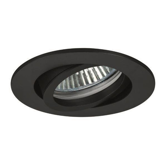BRUM NV-Einbaustrah. mattschwarz 0063.08     GU5,3 50W schwenkbar DA68mm