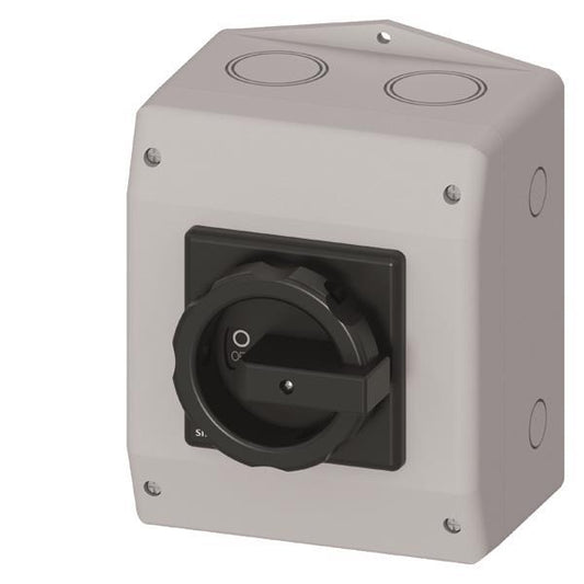 Siemens 3LD25651GP51 Hauptschalter 3p    63A 400V 22kW 1S+1Ö 1N-Klemme Isogekap.