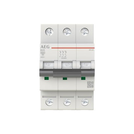AEG LS-Schalter B 20A            EN63B20 3-polig 6kA         2CDS253088R0205