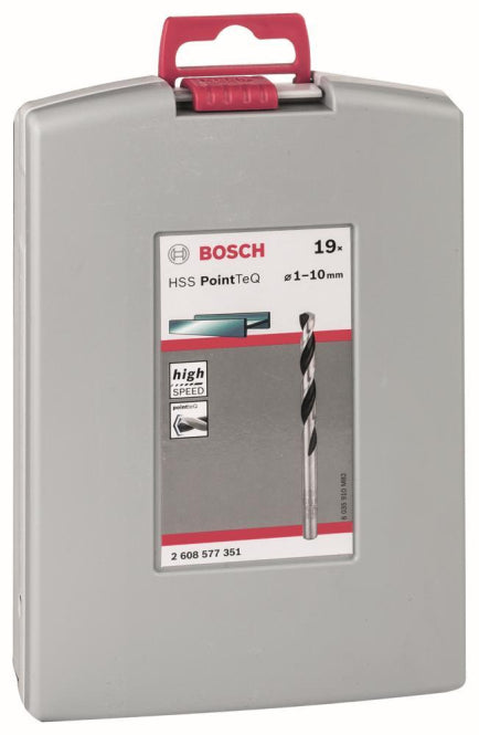 Bosch HSS-Spiralbohrer PointTeQ Kassette 19tlg. ProBox 1-10mm          2608577351