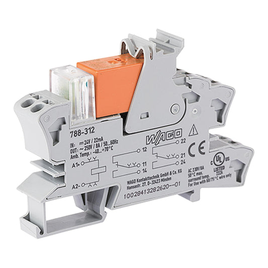 WAGO 788-312 Relaismodul,                Eingangsnennspannung DC 24 V