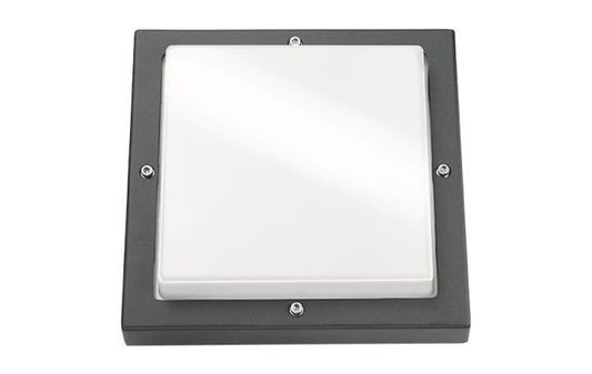 SGL LED-Wandleuchte Bassi sw IP65 614187    10W 580lm 3000K dim IK10 240x240mm