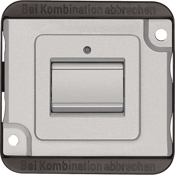 Merten Tastereinsatz        MEG3156-7060 Wechsel mattsilber 1-polig PANZER