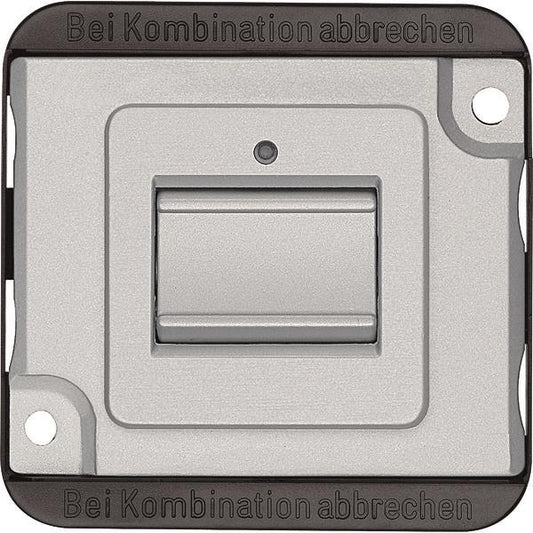 Merten Tastereinsatz        MEG3156-7060 Wechsel mattsilber 1-polig PANZER