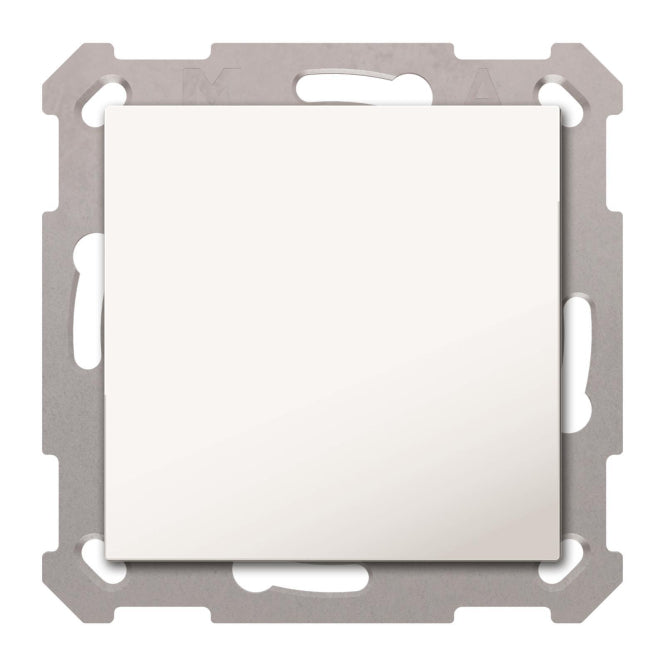 MDT BE-TAL55B1.01 Taster Light 55 Basic  1fach Reinweiß glänzend Neutral
