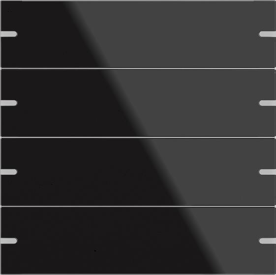 GIRA 502405 Wippenset 4fach Tastsensor4  TS4 Glas Schwarz