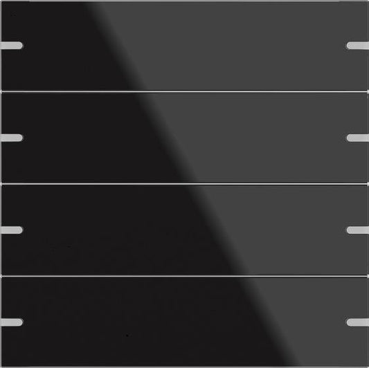 GIRA 502405 Wippenset 4fach Tastsensor4  TS4 Glas Schwarz