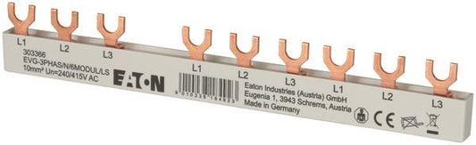 EATON EVG-3PHAS/N/6MODUL/LS       303366 Phasenschiene, 3 Ph, 10 qmm 303366