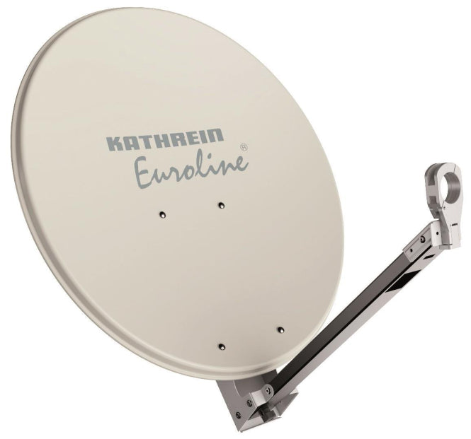 KATH Offset-Parabol-Spiegel    KEA 650/W 65cm Alurefl. Metall-Rückenteil weiß