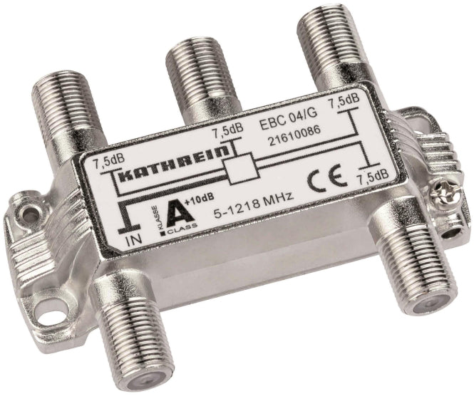 KATH Verteiler 4-fach           EBC 04/G     7,5dB 5-1218MHz            21610086