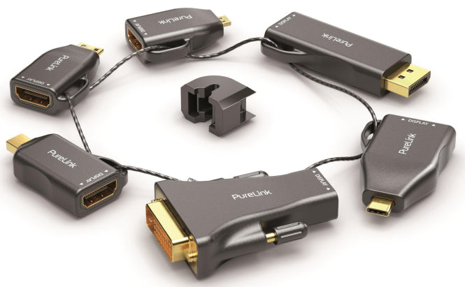 PureLink Adapter Ring groß      IQ-AR210 miniDP/DP/USB-C/MiniHDMI/MicroHDMI/DVI