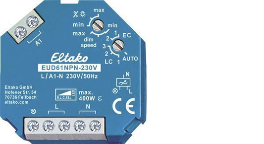 Eltako EUD61NPN-230V Univ.Dimmschalter   (V) 230V Power MOSFET 400W      61100802