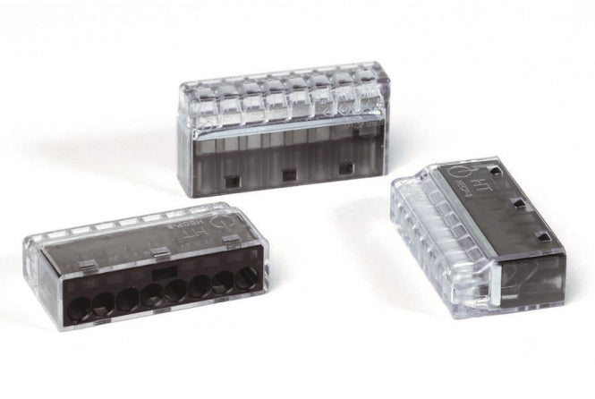Hellermann HCPM-8-PC-BK/CL Verbindungs-  klemme 8polig schwarz 148-90041