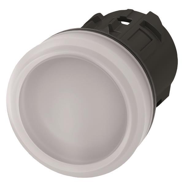 Siemens 3SU10016AA600AA0 Leuchtmelder    22mm rund weiß Linse glatt