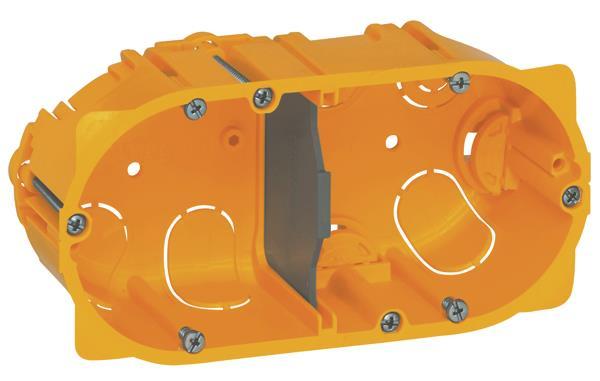 Legrand 080052 Batibox Hohlwanddose      2-fach 2M Tiefe:50mm