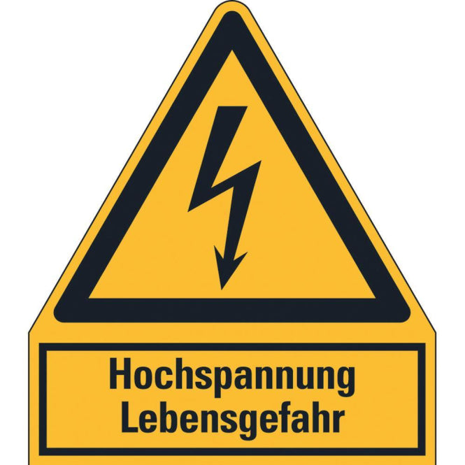 HEIN 172863 Warn-Kombischild             Hochspannung Lebensgefahr Kunststoff