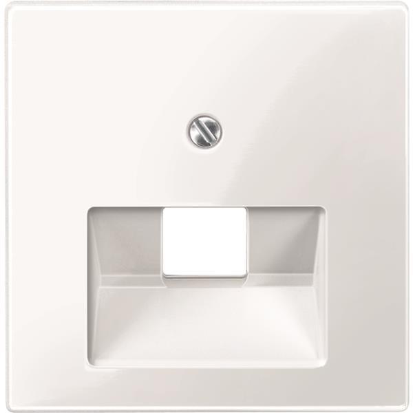 Merten Zentralplatte f.UAE 1fach  296219 polarweiß glänzend System M