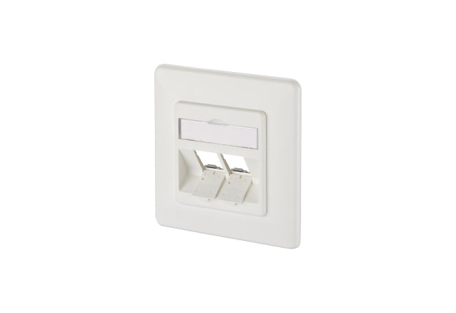 Metz Keystone 2Port UP    130B20D21002KE leer reinweiß Anschlussdose