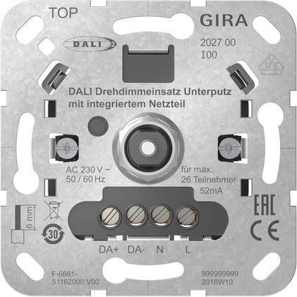 GIRA 202700 DALI Drehdimmeins.UP         Netzteil Einsatz