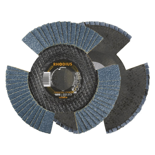 Rhodius Fächerschleifscheiben VISION PRO 125x22,23 K40                     210631