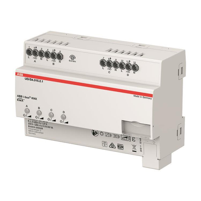 ABB LED-Dimmer 4x315 W/VA UD/S4.315.2.1  KNX REG-Universal-Dimmaktoren