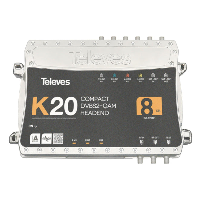 Televes Kompaktkopfstelle          K20-8        8 Transponder,DVB-S2 in QAM