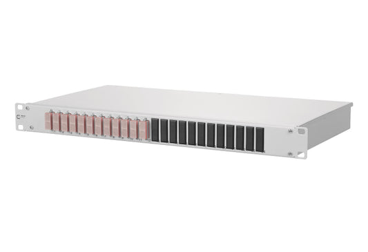 Metz OpDAT fix 12xSC-D OM4  150257BB12-E  Keramik erikaviolett 19z 1HE Spleißbox