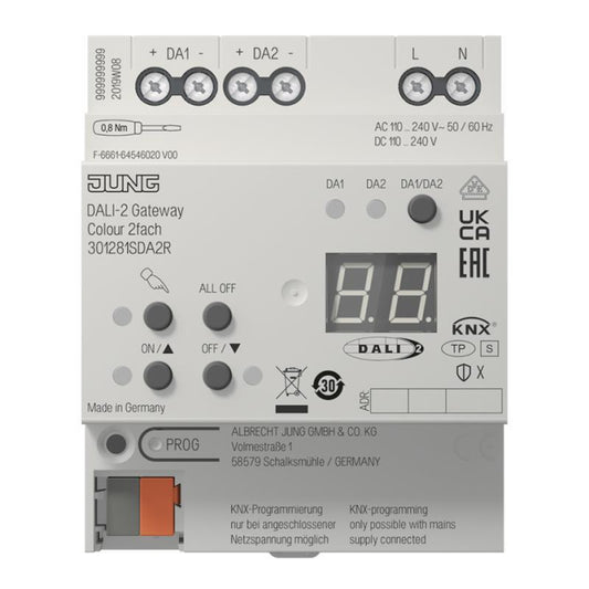 Jung KNX DALI-2 Gateway   30128 1S DA2 R Colour 2fach