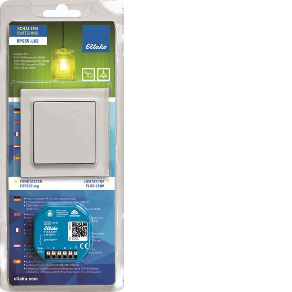 Eltako    BPS55-62L F2TF55E-wg+FL62-230V Blisterpack Schalten 30001065